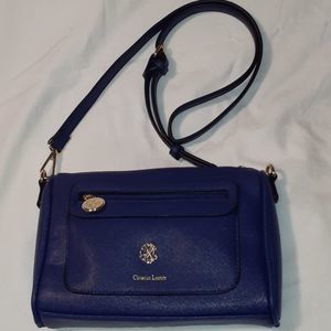 Christian Lacroix Navy Blue Purse Shoulder Bag